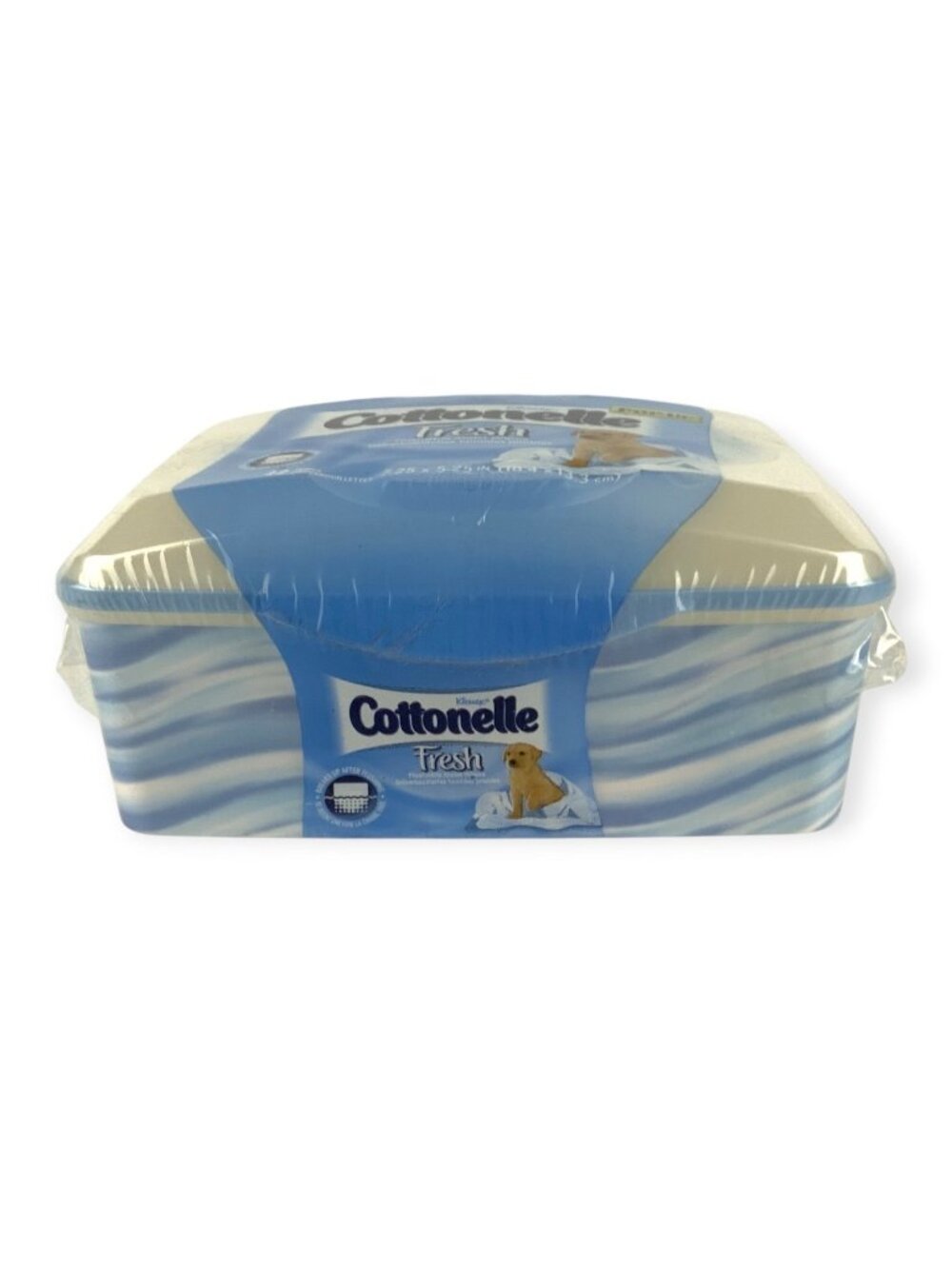 Cottonelle Fresh Flushable Wipes 42 ct Pop-Up Reusable Container Blue Swirl